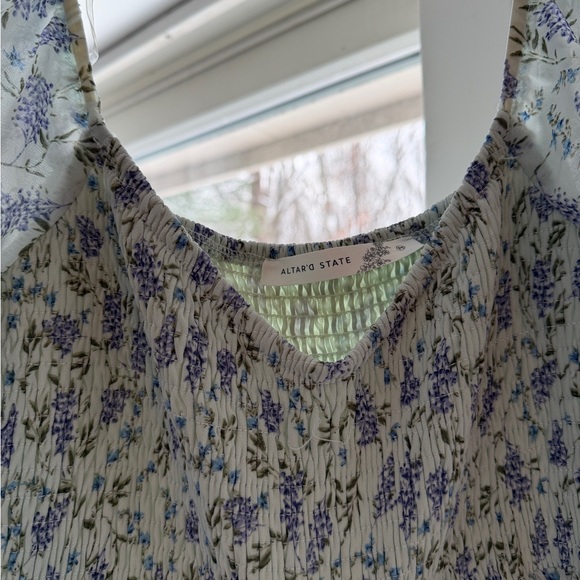 Altar'd State Lavender Floral Mini Dress - Picture 2 of 3